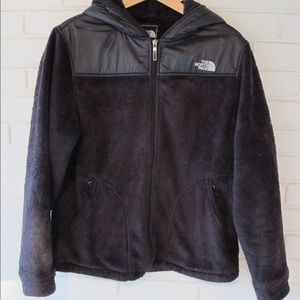 Northface Womens Hooded Fleece Jacket Sz L D5